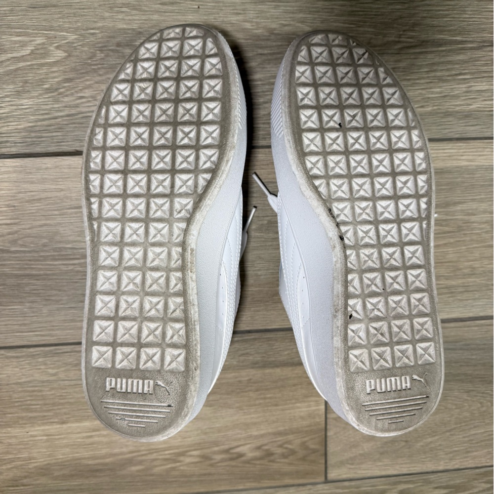 Puma Classic White Lace-Up Sneakers - Picture 4 of 5